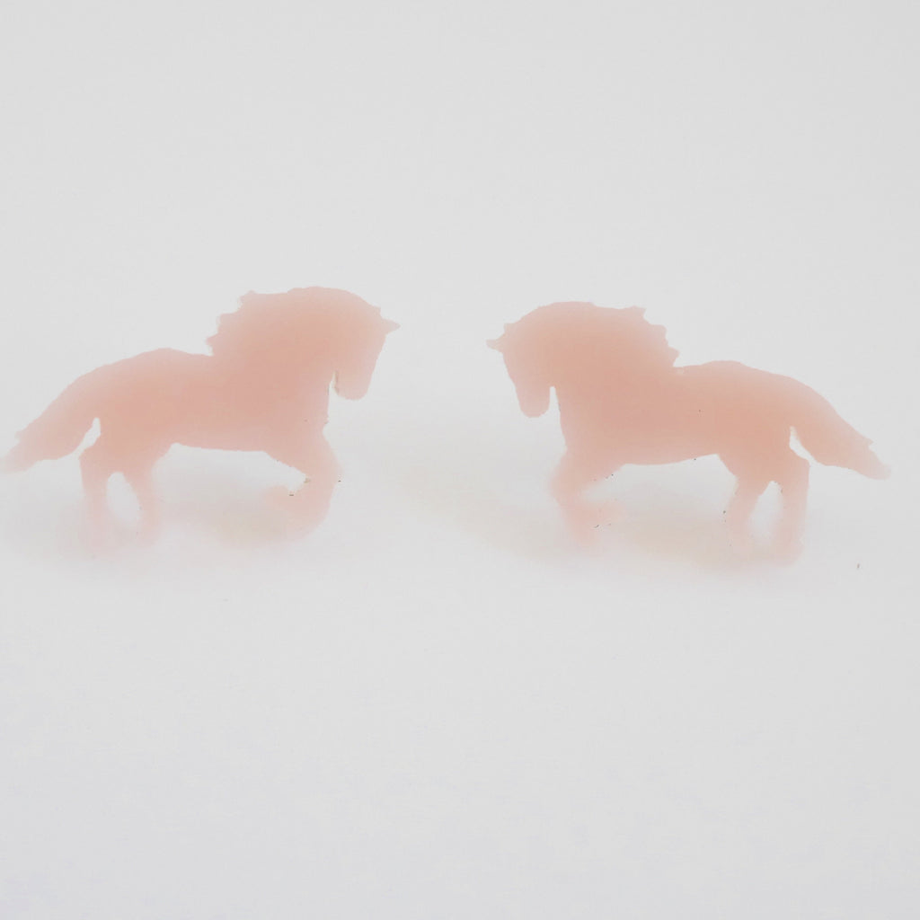 Pale Pink Mintcloud Earrings - Horse at Have You Met Charlie? a unique gift store in Adelaide, SA