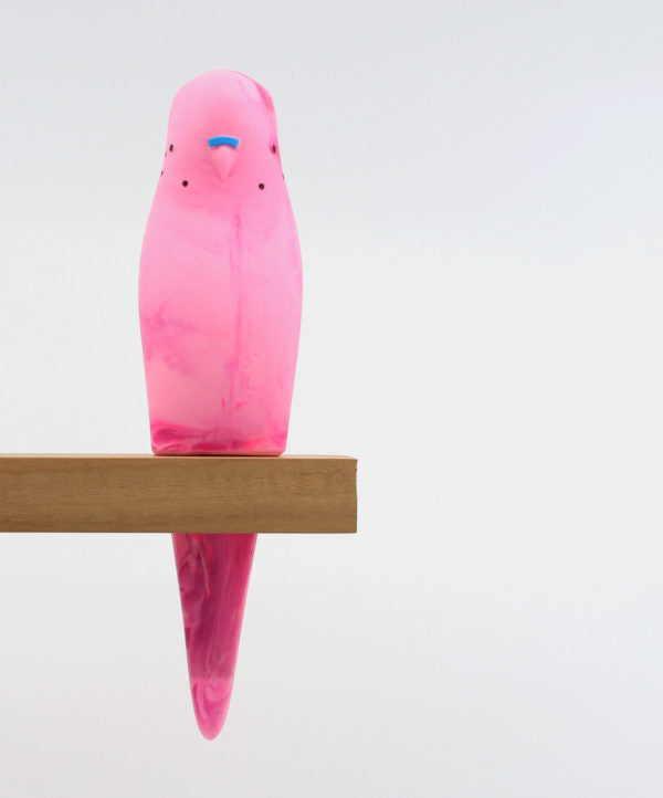 Pete Cromer Handmade Resin Budgie, sold at Have You Met Charlie?, a unique gift store in Adelaide, South Australia.