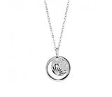 Sterling Silver Necklace - Moon and Star Pendant with CZ detailing*
