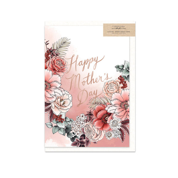 Typoflora Card - Happy Mother's Day