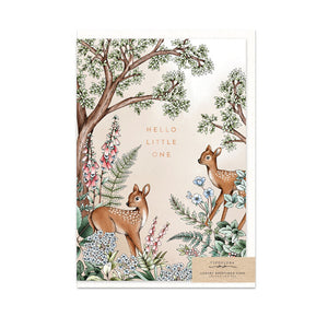 Typoflora Card - Deer Baby