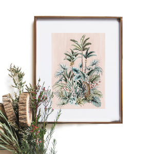 blush tropical print by typoflora from have you met charlie a gift shop with Australian unique handmade gifts in Adelaide South Australia