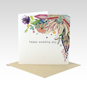 Rhi Creative Greeting Card - Happy Wedding Day from have you met charlie a gift shop with Australian unique handmade gifts in Adelaide South Australia