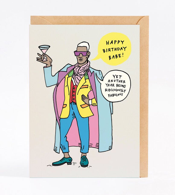 Wally Paper Co Greeting Card - Fabulous Babe