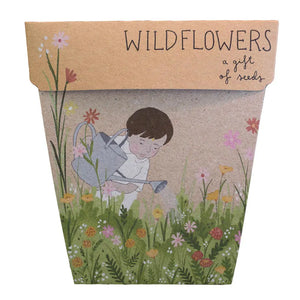 Sow 'n Sow - Wildflowers Gift of Seeds. An eco-friendly gift that grows featuring stunning illustrative artwork by Daniella Germain to create the perfect, easy to post gift. Sold at Have You Met Charlie? the ultimate gift store in Adelaide, South Australia.