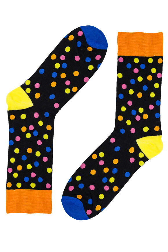 My2Socks Socks - Black Mini Spot. Sold at Have You Met Charlie?, a uni9que giftshop located in Adelaide, South Australia.