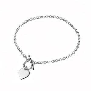 Sterling silver bracelet - heart fob, sold at Have You Met Charlie?, a unique gift store in Adelaide, South Australia.