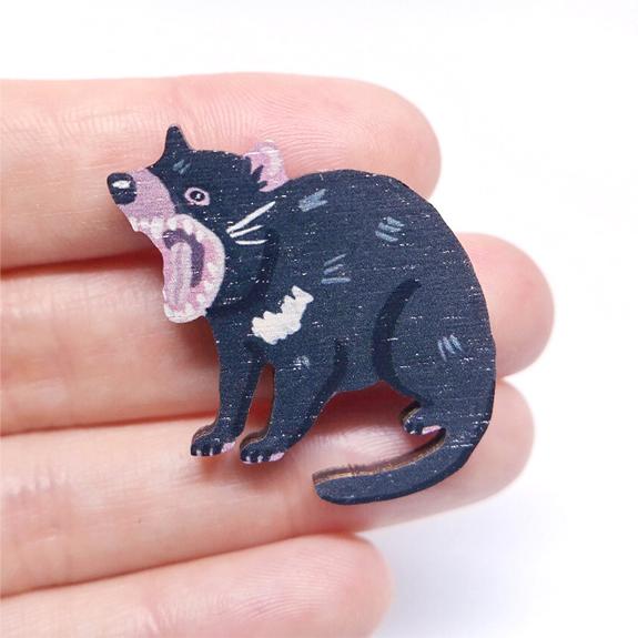 Pixie Nut & Co Pin - Tassie Devil from have you met charlie a gift shop with Australian unique handmade gifts in Adelaide South Australia