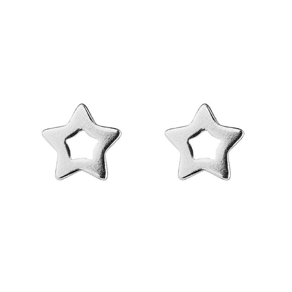 Simple and sweet Sterling Silver open star stud earrings from have you met charlie a unique gift shop adelaide south australia