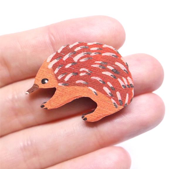 Pixie Nut & Co Pin - Echidna from have you met charlie a gift shop with Australian unique handmade gifts in Adelaide South Australia