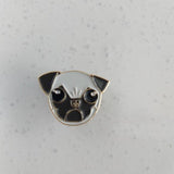 Patch Press Pins - Grey Pug, sold at Have You Met Charlie?, a unique gift store in Adelaide, South Australia.