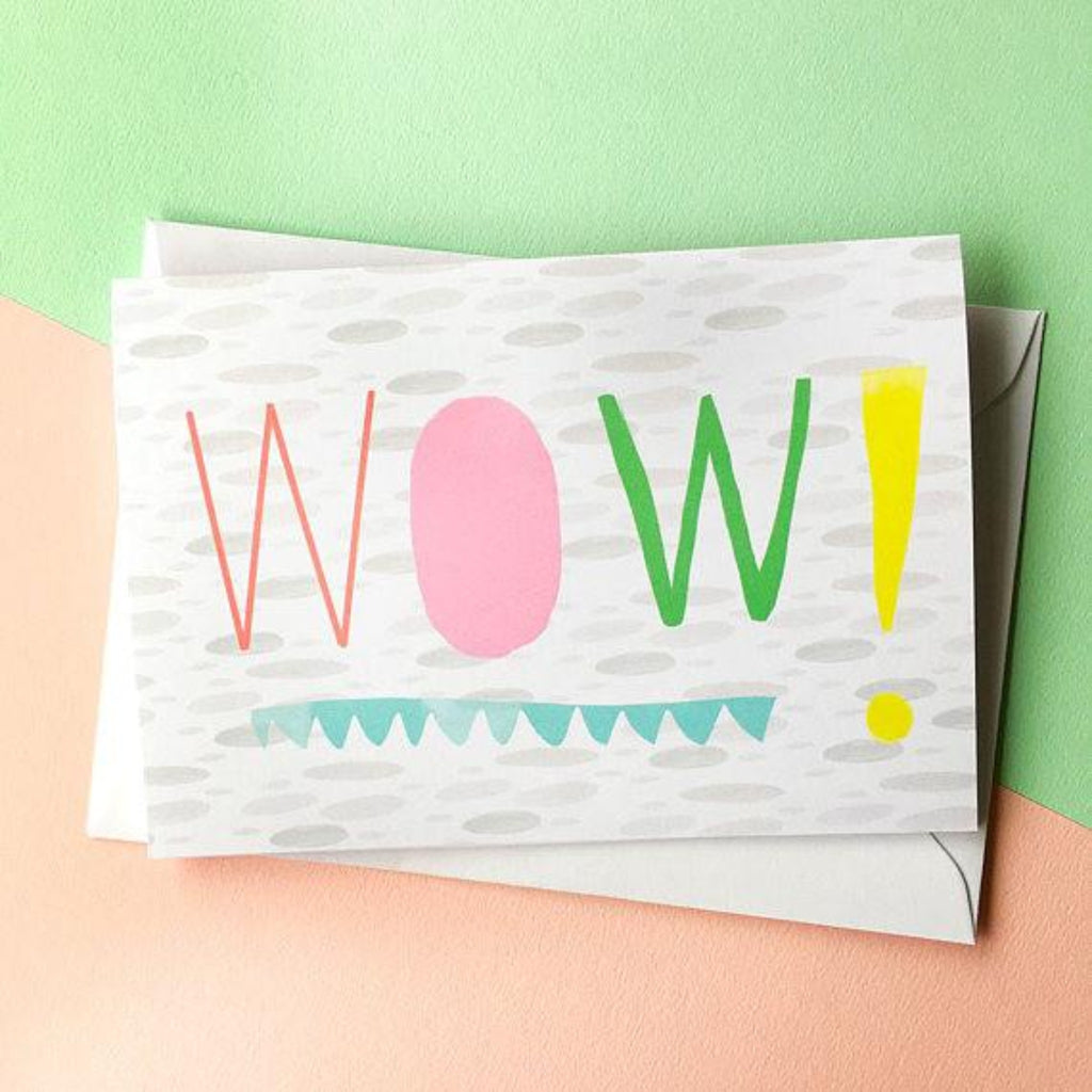 Nicola Rowlands Card - Wow from have you met charlie a gift shop with Australian unique handmade gifts in Adelaide South Australia