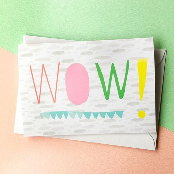 Nicola Rowlands Card - Wow from have you met charlie a gift shop with Australian unique handmade gifts in Adelaide South Australia