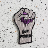 girl power fist iron on patch by patch press from have you met charlie a gift shop with Australian unique handmade gifts in Adelaide South Australia
