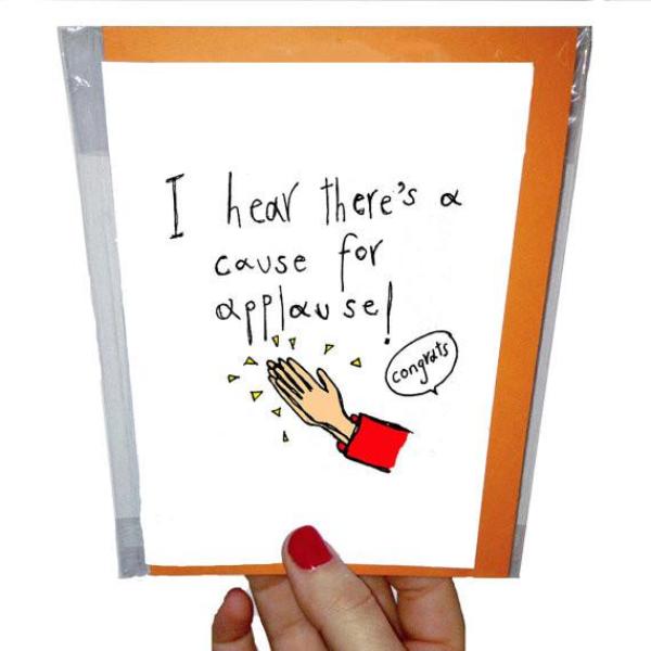 Orange Forest Greeting Card - A Cause for Applause, sold at Have You Met Charlie?, a unique gift store in Adelaide, South Australia.