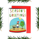 Able and Game Snowlgobe Season Greetings Christmas card at Have You Met Charlie in Adelaide, Australia. 