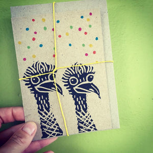Value Laboratory Greeting Card - Party Emus