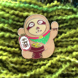 lucky sloth enamel pin by miss minzy hand from have you met charlie a gift shop with unique handmade gifts in adelaide south australia