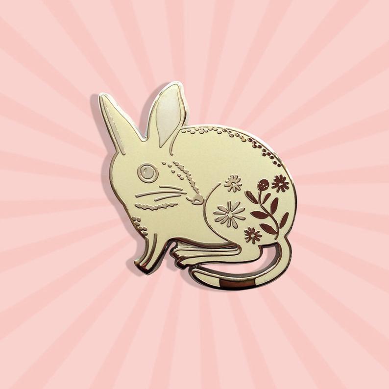 bilby enamel pin by miss minzy hand from have you met charlie a gift shop with unique handmade gifts in adelaide south australia