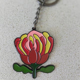 Patch Press black waratah keychain from Have You Met Charlie? a gift shop with unique Australian handmade gifts in Adelaide, South Australia