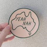 Patch Press yeah nah patch from Have You Met Charlie? a gift shop with unique Australian handmade gifts in Adelaide, South Australia