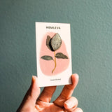 Hemleva Jewel Orchid enamel pin from Have You Met Charlie? a unique gift store in Adelaide, South Australia.