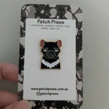 Tasmanian Devil (Gold metal) Patch Press Pin sold at Have You Met Charlie? in Adelaide, SA