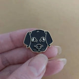Patch Press Labrador pin in Black, sold at Have You Met Charlie?, a unique gift store in Adelaide, South Australia.