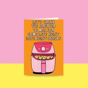 Able And Game Greeting Card - Let's Crank The Airfryer. Sold at Have You Met Charl;ie?, a unique gift shop located in Adelaide, South Australia.