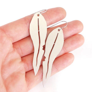 Pixie Nut & Co Stainless Steel Earrings - Gum Leaf from Have You Met Charlie?