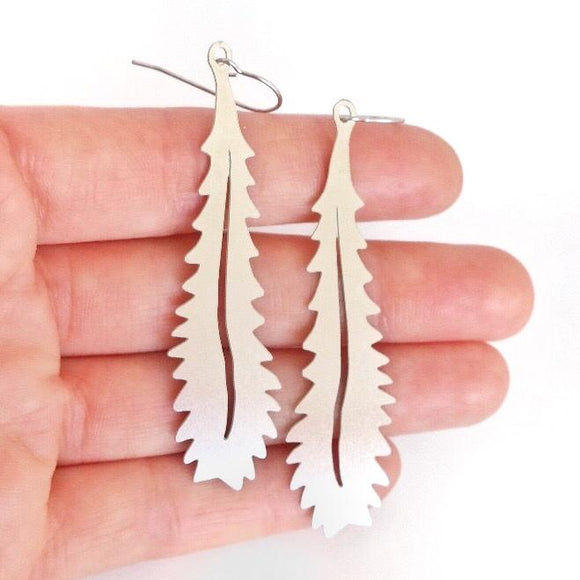 Pixie Nut & Co Stainless Steel Earrings - Banksia Leaf from Have You Met Charlie?
