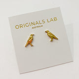 Originals Lab Earring Gold Magpie stud from have you met charlie a gift shop with Australian unique handmade gifts in Adelaide South Australia