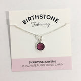 Bec Platt Designs - February Birth Stone Necklace from Have You Met Charlie? a gift shop with unique Australian handmade gifts in Adelaide, South Australia