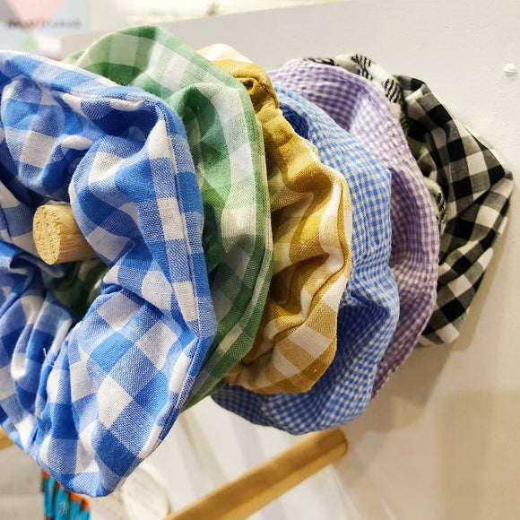 Dream Catch Me Scrunchies - Gingham and Checkfrom have you met charlie a gift shop with Australian unique handmade gifts in Adelaide South Australia
