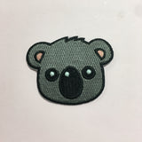 grey koala iron on patch by patch press from have you met charlie a gift shop with Australian unique handmade gifts in Adelaide South Australia