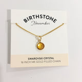 Bec Platt Designs - November Birth Stone Necklace from Have You Met Charlie? a gift shop with unique Australian handmade gifts in Adelaide, South Australia