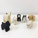 hand carved wooden dog ornaments from unique gift shop have you met charlie in adelaide south australia