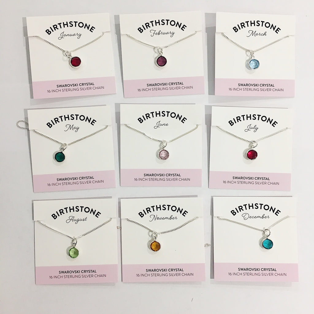 Bec Platt Designs - Various Birth Stone Necklaces from Have You Met Charlie? a gift shop with unique Australian handmade gifts in Adelaide, South Australia