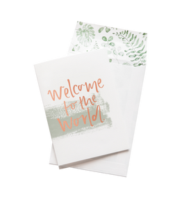 Designed by Emma Kate Co. in Australia. Welcome to the world card at have you met Charlie a gift shop in Adelaide, Australia