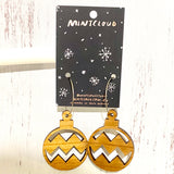 Mintcloud Christmas Earrings - Bauble Cherrywood