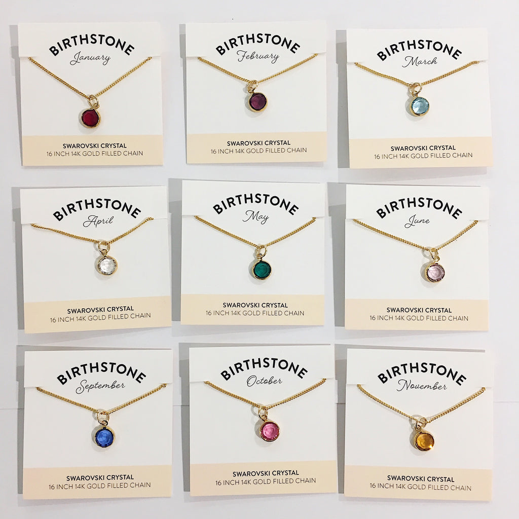 Bec Platt Designs - Various Birth Stone Necklace from Have You Met Charlie? a gift shop with unique Australian handmade gifts in Adelaide, South Australia