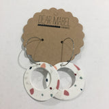 mosaic cut out circle hoop earrings by dear mabel handmade from have you met charlie a gift shop with Australian unique handmade gifts in Adelaide South Australia