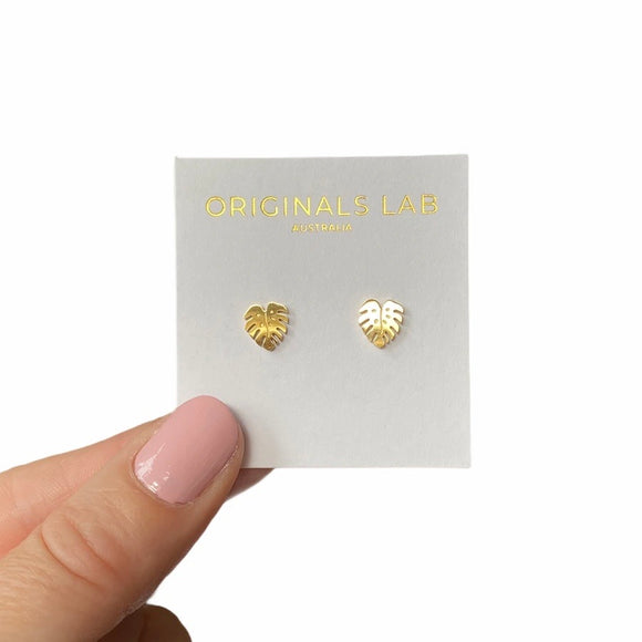 Originals Lab Earrings - Monstera earrings from Have You Met Charlie? a gift shop in Adelaide, South Australia