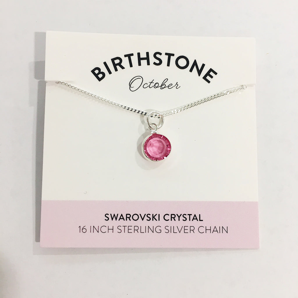 Bec Platt Designs - October Birth Stone Necklace from Have You Met Charlie? a gift shop with unique Australian handmade gifts in Adelaide, South Australia