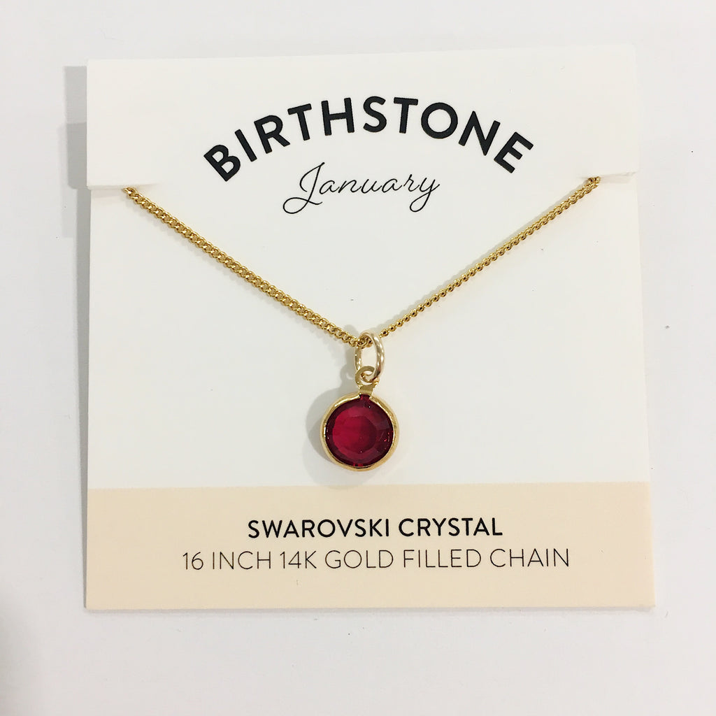 Bec Platt Designs - January Birth Stone Necklace from Have You Met Charlie? a gift shop with unique Australian handmade gifts in Adelaide, South Australia