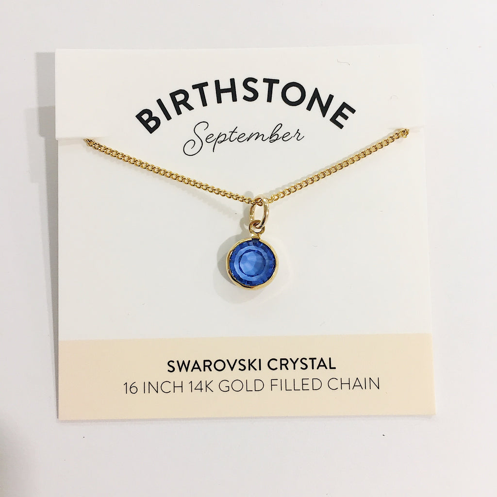 Bec Platt Designs - September Birth Stone Necklace from Have You Met Charlie? a gift shop with unique Australian handmade gifts in Adelaide, South Australia