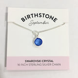 Bec Platt Designs - September Birth Stone Necklace from Have You Met Charlie? a gift shop with unique Australian handmade gifts in Adelaide, South Australia