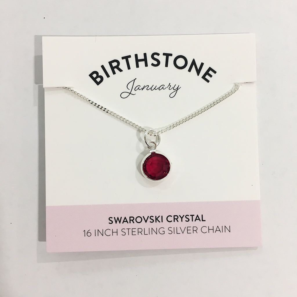 Bec Platt Designs - January Birth Stone Necklace from Have You Met Charlie? a gift shop with unique Australian handmade gifts in Adelaide, South Australia