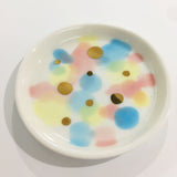 rainbow with gold dots porcelain dish by louise m studio from have you met charlie a gift shop with unique handmade australian gifts in adelaide south australia