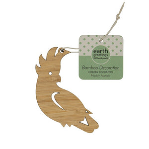 earth greetings bamboo ornament decorations in a range of Australian animals from have you met Charlie a unique gift shop in Adelaide south australia